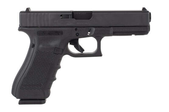 Glock 31 Gen 4 357 SIG pistol features a black slide